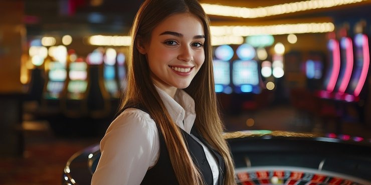 Meja blackjack live dengan dealer profesional di studio dukun 707